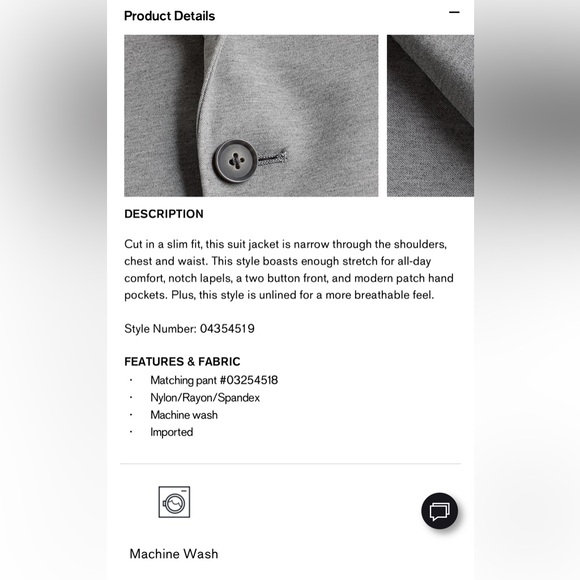 ✨EXPRESS✨ Slim Light Gray Knit Suit Jacket - Picture 9 of 10